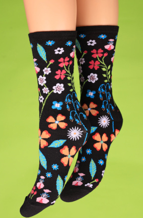 Tropical floral socks