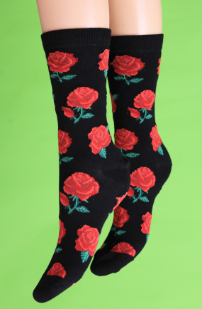 Tropical floral socks