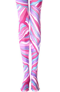 YELLOW W/PINK DOTS TIGHTS