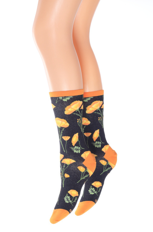 California poppies socks