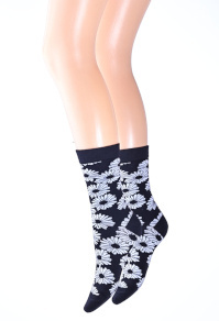 Daisy noir socks